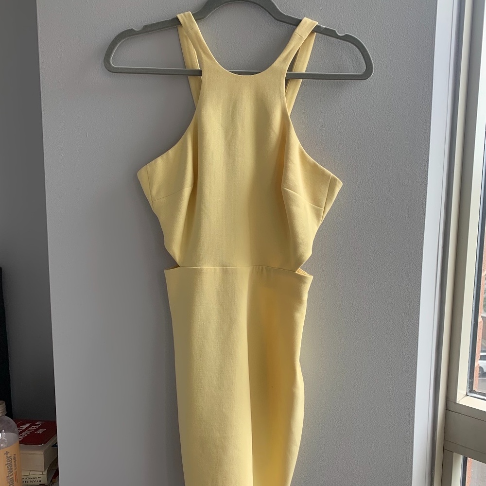 Likely NYC Yellow Cutout Mini Dress | SZ 00